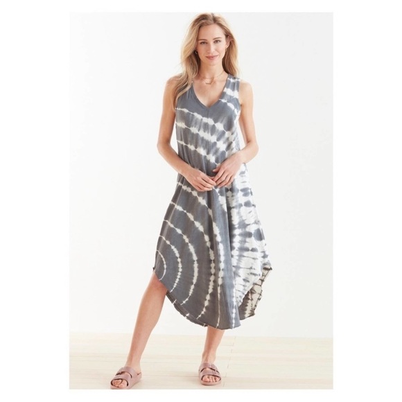 Z Supply Reverie spiral tie dye midi dress new size medium - Picture 12 of 12
